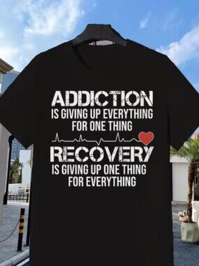 AA Addiction to Recovery.  Healing,  and Support , Serenity, & Change NWOT, Med.